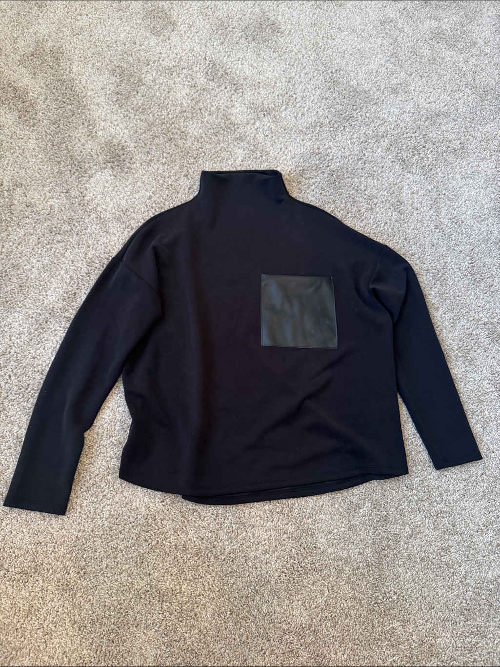 I Love Tyler Madison Black Mockneck Longsleeve